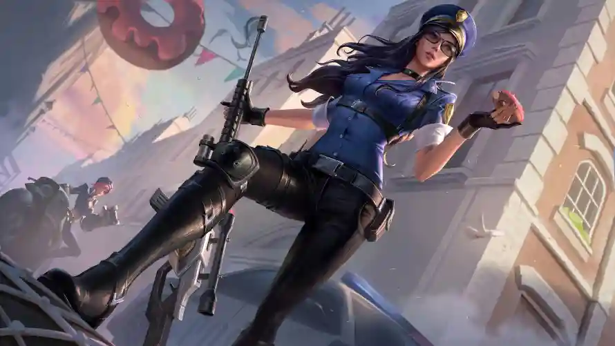 4k制服壁纸 - 枪械 - 美女 - 警察「哲风壁纸」
