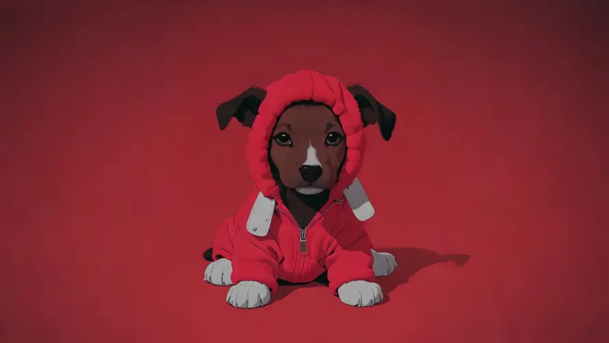 4k帽衫壁纸-宠物小狗 - 连帽衫宠物犬-热门的壁纸「哲风壁纸」
