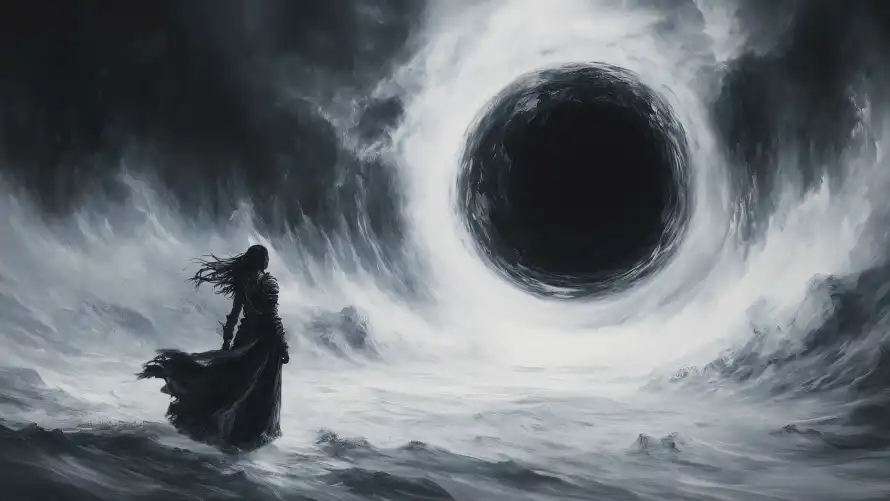 4k水墨风壁纸 - 暗黑艺术 - 水墨插画 - 漩涡场景「哲风壁纸」 4k水墨风壁纸 - 暗黑艺术 - 水墨插画 - 漩涡场景「哲风壁纸」