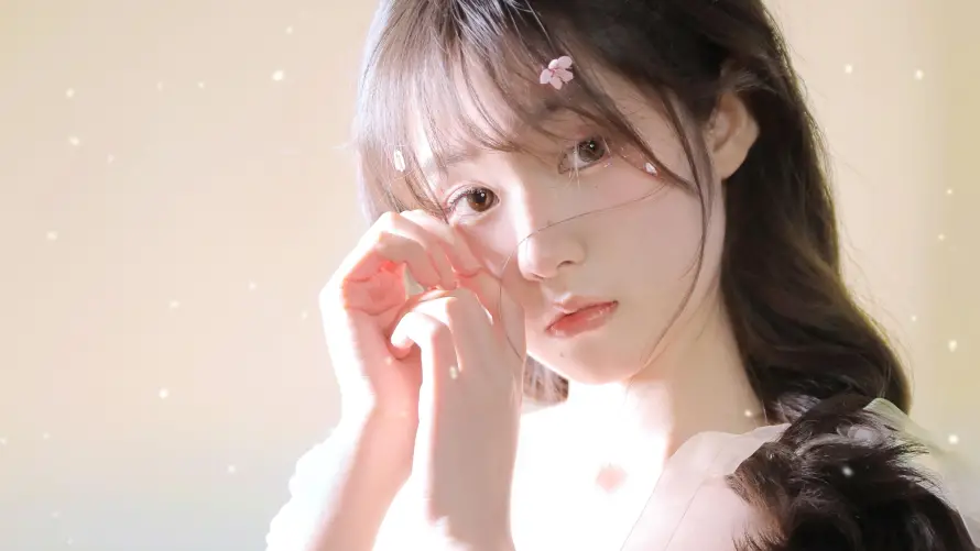 4k楚楚动人壁纸 - 治愈风格 - 温柔氛围 - 长发少女「哲风壁纸」