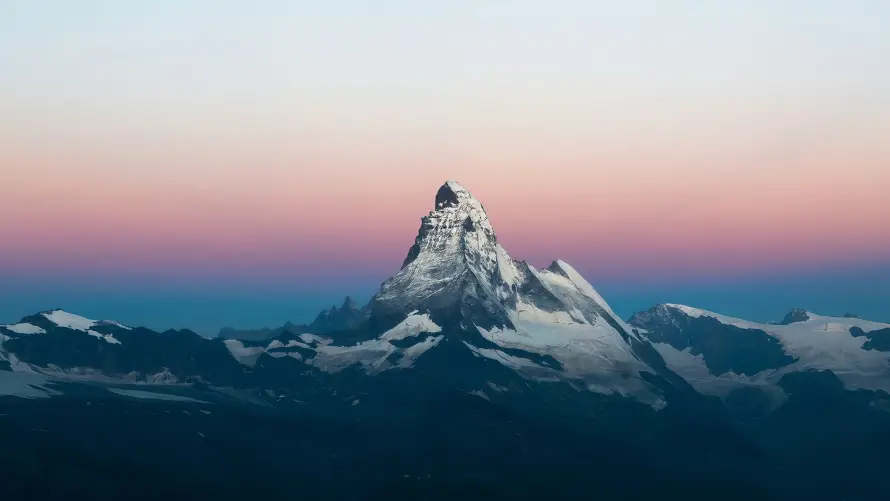 5k晨曦美景壁纸-晨曦自然壁纸和晨曦雪山-雪山背景「哲风壁纸」