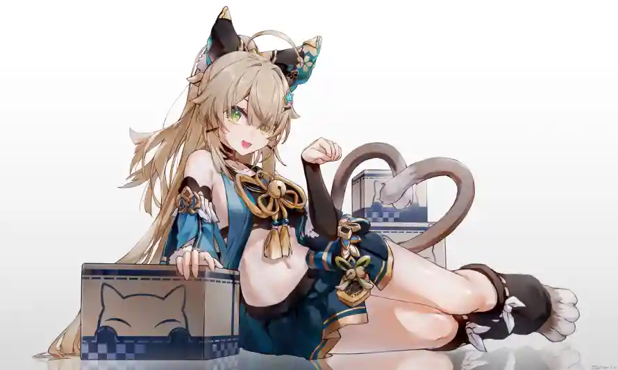6k尾巴壁纸-猫耳朵 - 动漫角色-尾巴装饰「哲风壁纸」