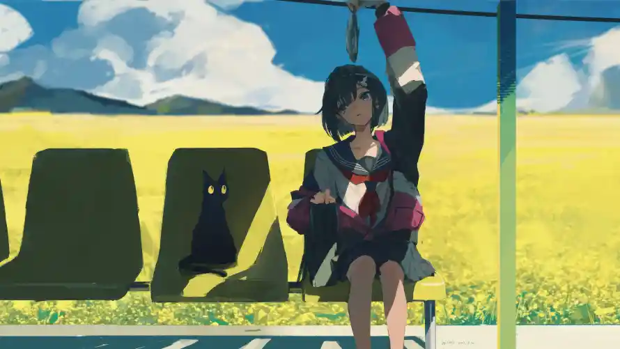 4k动漫壁纸-少女动漫 - 少女-治愈插画免费下载「哲风壁纸」