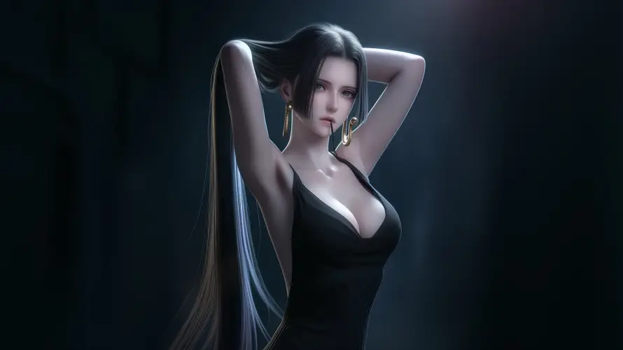 4k女帝壁纸-绑头发壁纸和动漫美女-性感美女「哲风壁纸」