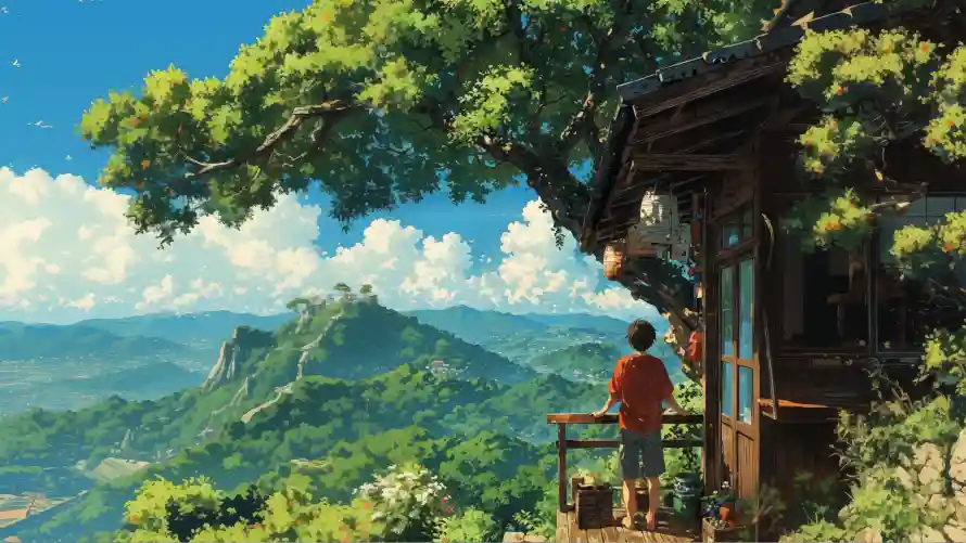 4k山庄壁纸-风景 - 远山-热门的壁纸「哲风壁纸」