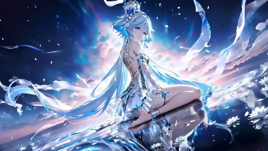 4k原神壁纸 - 水元素 - 芙宁娜 - 星空背景「哲风壁纸」 4k原神壁纸 - 水元素 - 芙宁娜 - 星空背景「哲风壁纸」