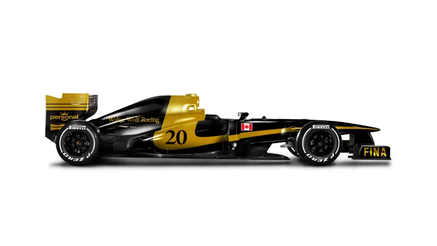 2kF1壁纸-F1赛车和金色赛车-黑色赛车「哲风壁纸」