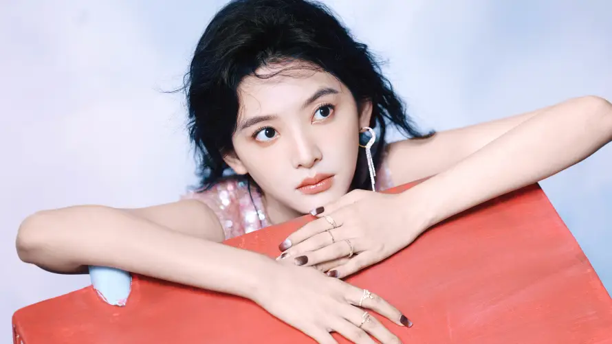 6k女明星壁纸-甜美风 - 章若楠-粉色上衣壁纸分享「哲风壁纸」