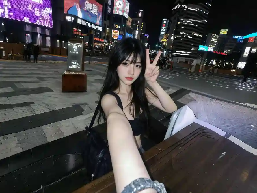4k城市壁纸-霓虹灯与街道-壁纸分享「哲风壁纸」