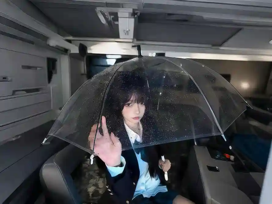 4k女孩壁纸-水手服壁纸和jk-透明雨伞壁纸分享「哲风壁纸」