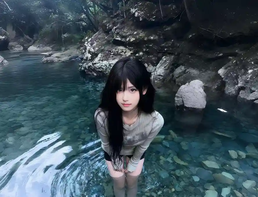 4k岩石壁纸-长发和美女-壁纸分享「哲风壁纸」