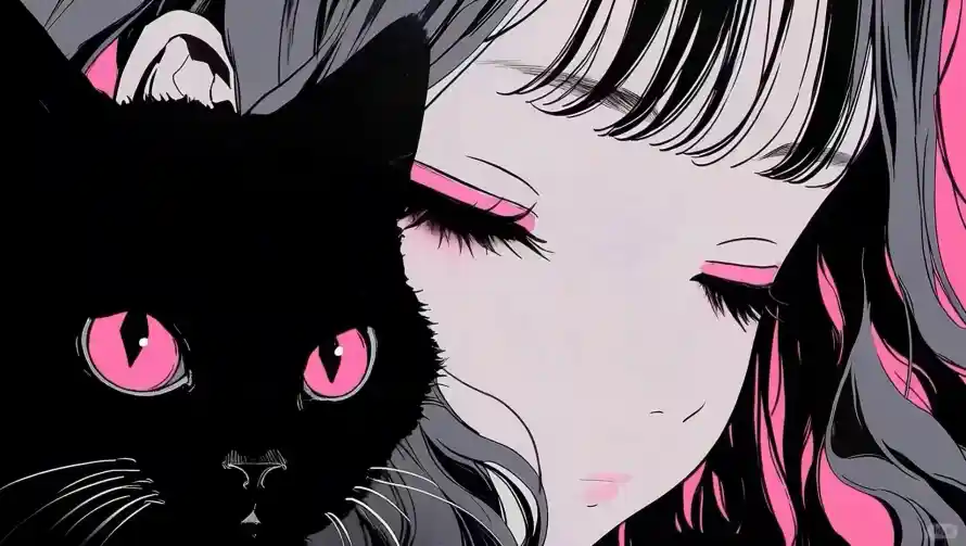 4k可爱壁纸 - 猫 - 少女 - 插画「哲风壁纸」 4k可爱壁纸 - 猫 - 少女 - 插画「哲风壁纸」