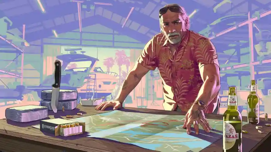 2k刀具壁纸-3A游戏和酒瓶-GTA6免费下载「哲风壁纸」