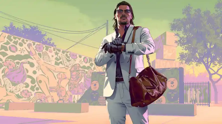 4k涂鸦壁纸 - 西装 - 3A游戏 - GTA6「哲风壁纸」