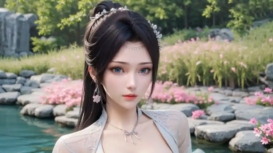 3k云韵壁纸-斗破苍穹与花朵-免费下载「哲风壁纸」