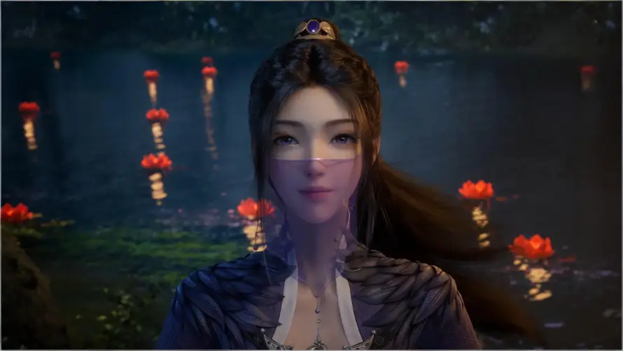 4k古装壁纸 - 古风 - 夜景 - 紫灵「哲风壁纸」