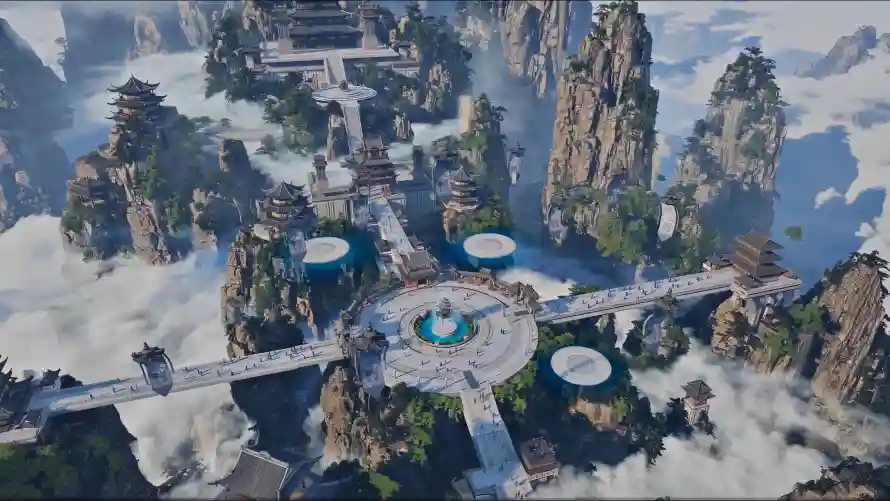 4k云雾壁纸-仙侠场景壁纸和山峰-修仙建筑热门的壁纸「哲风壁纸」