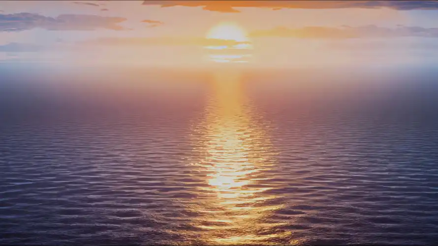 4k日出壁纸 - 海景 - 海面 - 阳光「哲风壁纸」