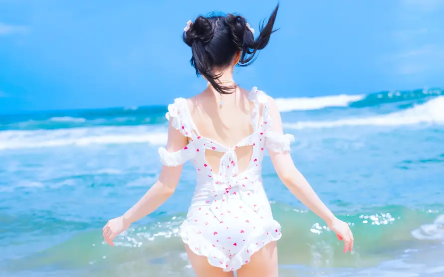 4k写真壁纸 - 夏日 - 泳装 - 海边「哲风壁纸」