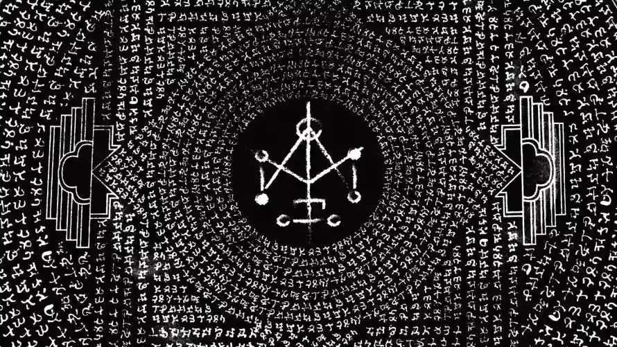 2k纹理壁纸-电影咒壁纸和文字纹理-暗黑风格「哲风壁纸」