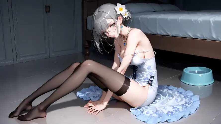 4k室内壁纸-连衣裙 - 少女-动漫少女壁纸分享「哲风壁纸」