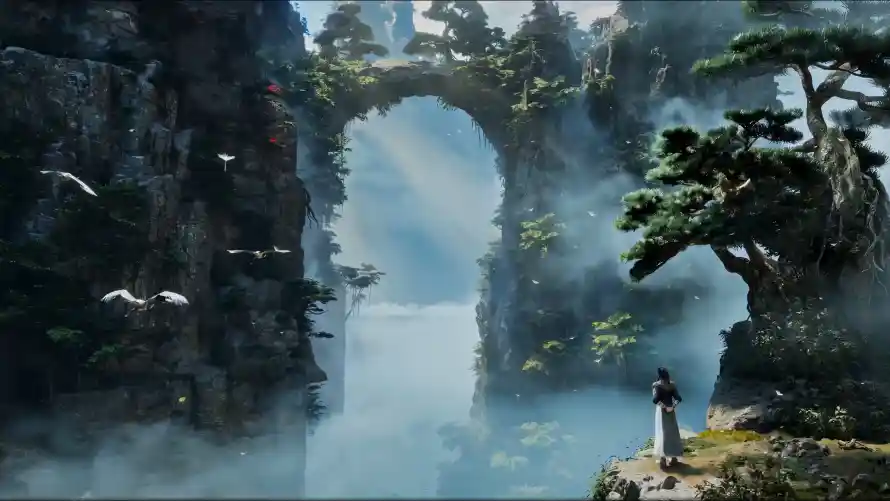 4k仙鹤壁纸 - 古桥 - 山水 - 风景「哲风壁纸」