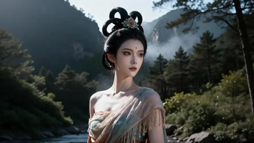4k发髻壁纸-古典服饰 - 古装-古风美女壁纸推荐「哲风壁纸」