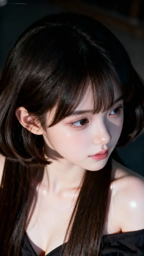 4k可爱壁纸 - 暗色 - 精致 - 美女「哲风壁纸」