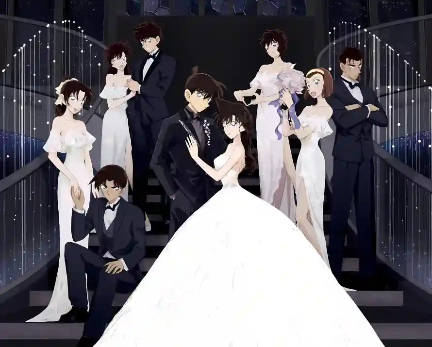 2k婚礼壁纸-婚纱照和礼服-工藤新一免费下载「哲风壁纸」