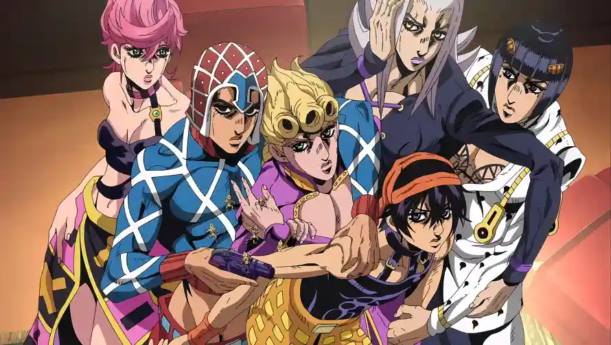 4k动漫壁纸-JOJO和布加拉提-黄金之风「哲风壁纸」