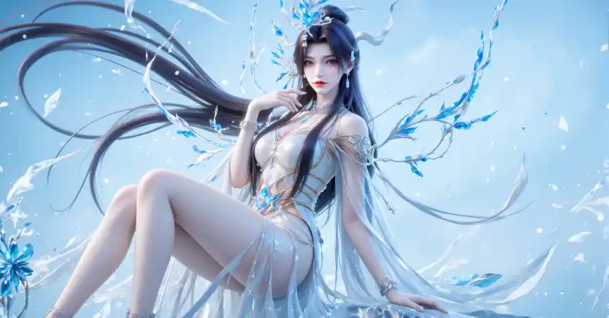 4k仙侠壁纸 - 古风 - 蓝调 - 长裙「哲风壁纸」 4k仙侠壁纸 - 古风 - 蓝调 - 长裙「哲风壁纸」