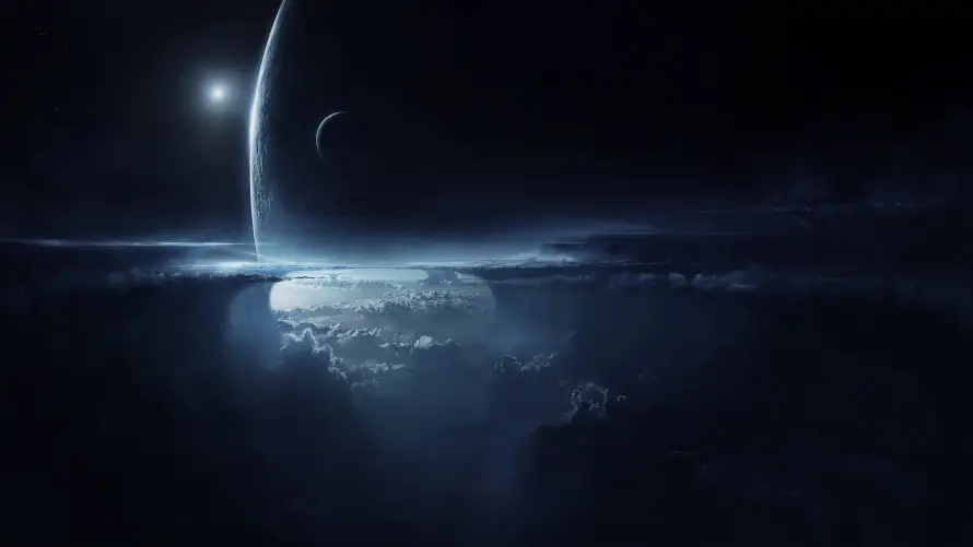 4k宇宙壁纸 - 山崖 - 星球 - 月亮「哲风壁纸」 4k宇宙壁纸 - 山崖 - 星球 - 月亮「哲风壁纸」
