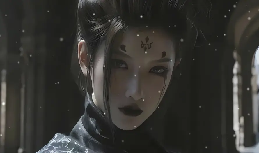 4k哥特壁纸 - 雪 - 四妹 - 妆容「哲风壁纸」