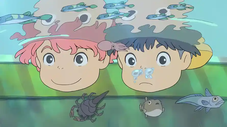 2k动画壁纸-宫崎骏 - 卡通-崖上的波妞热门的壁纸「哲风壁纸」