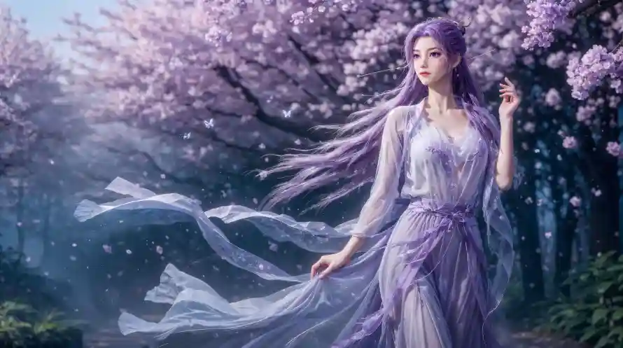 4k云霄壁纸 - 古风 - 樱花 - 紫发「哲风壁纸」 4k云霄壁纸 - 古风 - 樱花 - 紫发「哲风壁纸」
