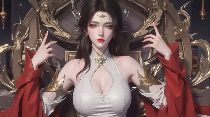 5k玄衣壁纸-动漫角色 - 华丽服饰-古风美女「哲风壁纸」