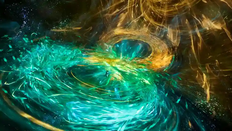 4k特效壁纸-仙侠场景 - 灵气流光-玄幻特效「哲风壁纸」