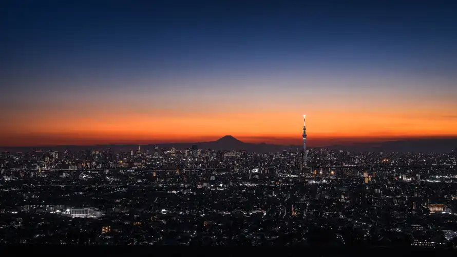 4k城市壁纸 - 夜景 - 晚霞 - 灯光「哲风壁纸」