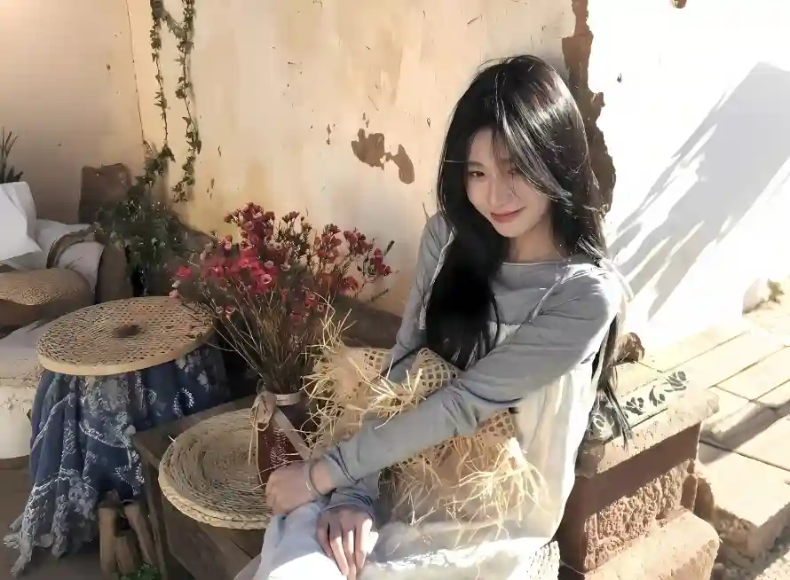 2k干花壁纸-阳光 - 美女-免费下载「哲风壁纸」