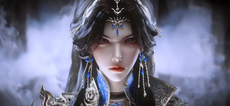 4k云望舒壁纸 - 华丽服饰 - 古风角色 - 烟雾背景「哲风壁纸」