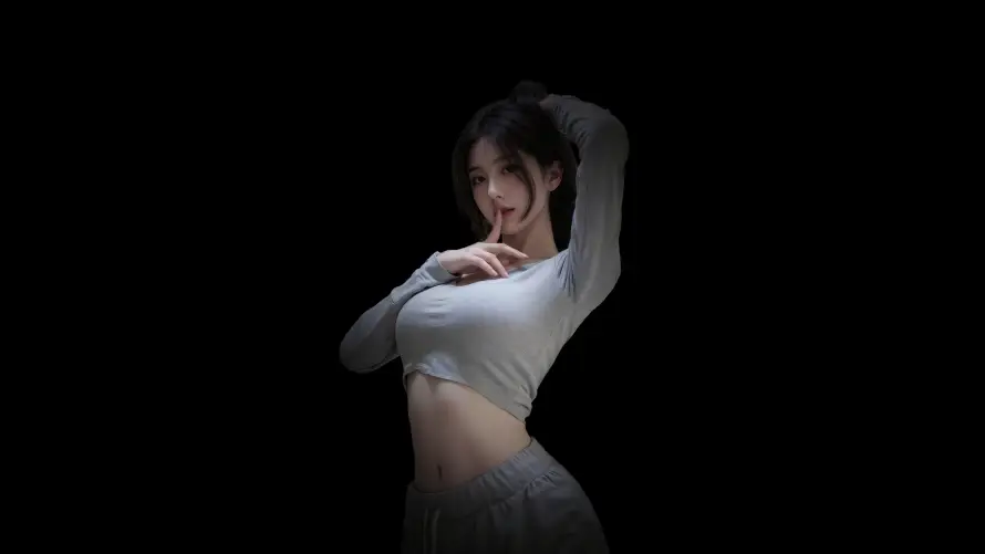 4k性感壁纸-紧身衣与迷人-优雅姿势壁纸分享「哲风壁纸」