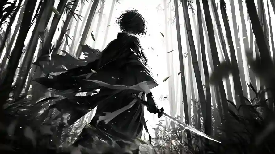 4k剑客壁纸 - 古风 - 武侠 - 水墨「哲风壁纸」