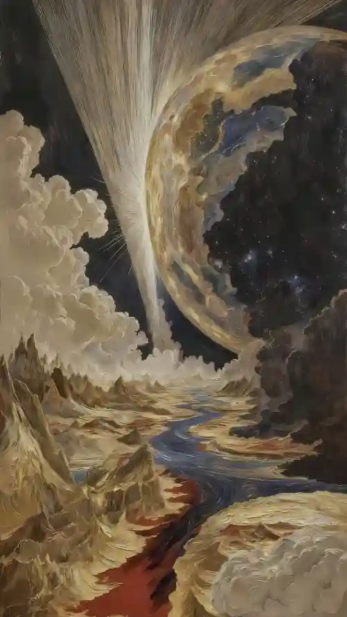 4k云层壁纸 - 山脉 - 插画 - 星球「哲风壁纸」
