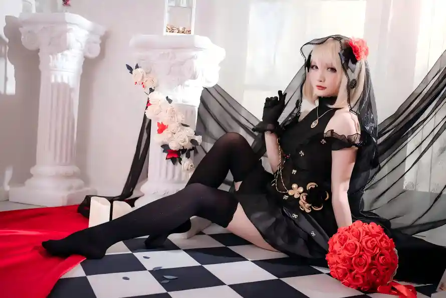 4k美女壁纸 - 黑丝 - cos - 哥特风「哲风壁纸」