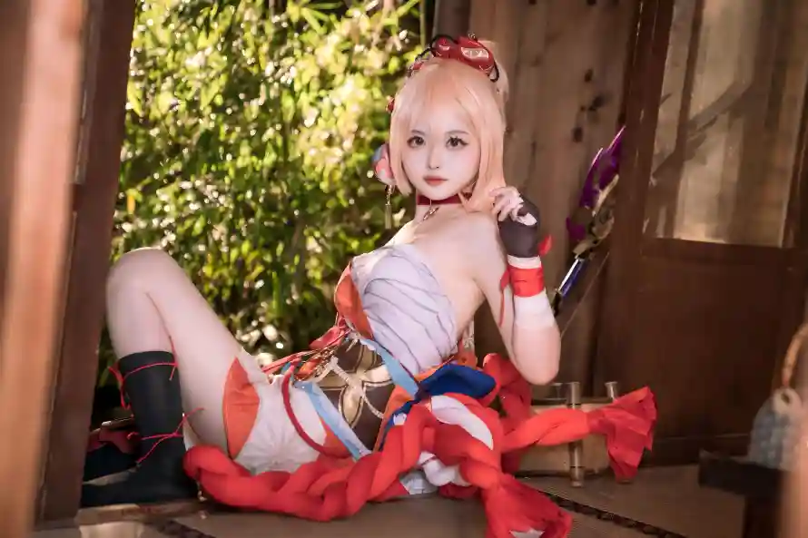 11k原神壁纸-cosplay和宵宫-弓箭「哲风壁纸」