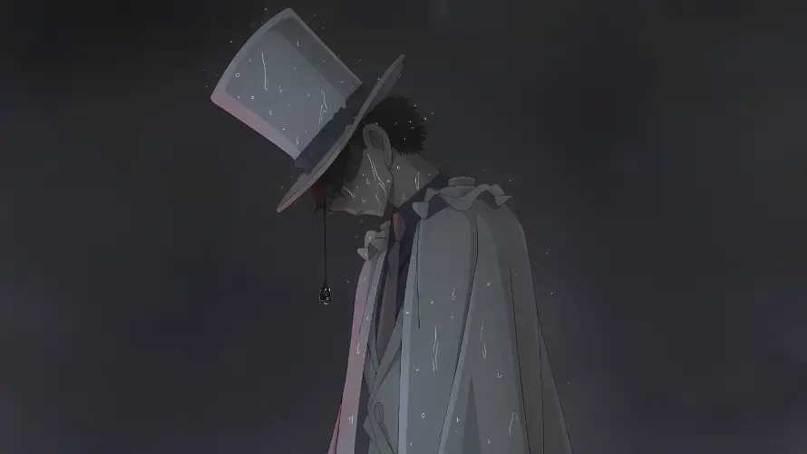 3k下雨壁纸-怪盗基德壁纸和披风-名侦探柯南「哲风壁纸」