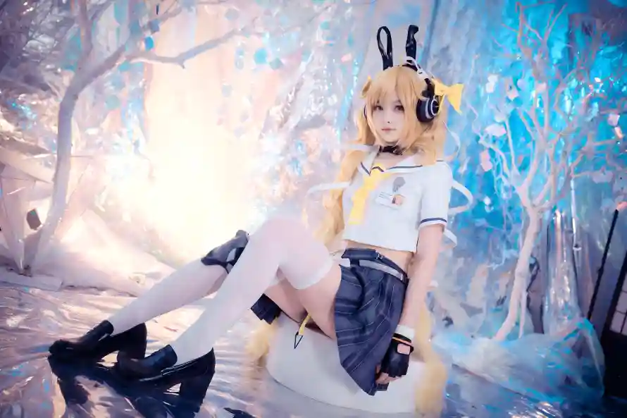 4k兔耳壁纸 - 校服 - 白丝 - cos「哲风壁纸」