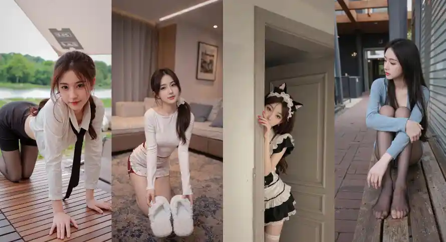 4k丝袜壁纸-女仆装壁纸和美女-制服美女壁纸分享「哲风壁纸」