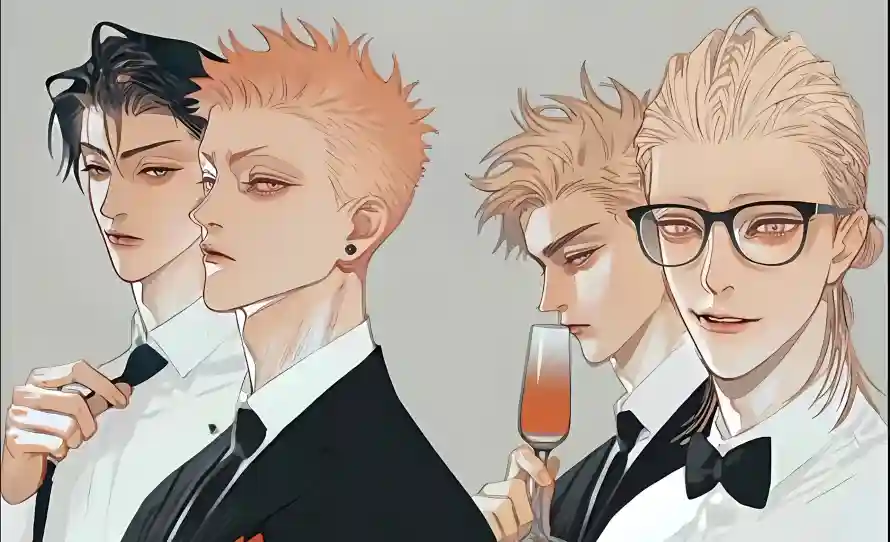 2k西装壁纸-19天壁纸和酒杯-19天角色免费下载「哲风壁纸」