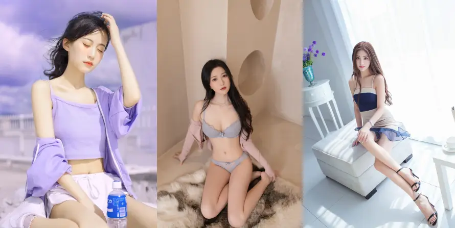 4k内衣壁纸-时尚穿搭与美女-紫色上衣壁纸分享「哲风壁纸」